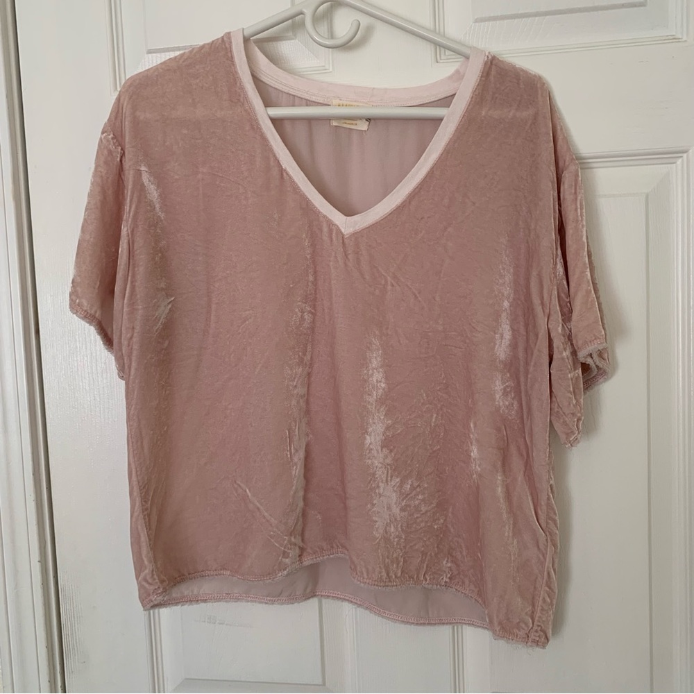 Nation Pink Vervet Top M